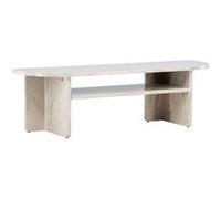 Meuble TV Effet Marbre "Alesund" 140cm Beige Beige G