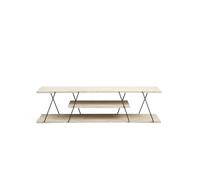 Meuble TV effet travertin CANAZ - Beige