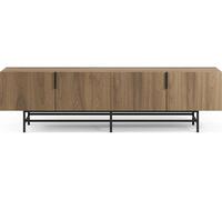 Meuble TV Eldia 4P 200cm chêne foncé 200 x 35 x 55cm