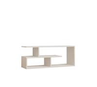 Meuble TV en bois "Cafu" - 100 x 29 x 40 cm - Blanc