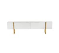 Meuble TV en bois "Serenity" - 180 x 29 x 50 cm - Blanc