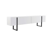 Meuble TV en bois "Serenity" 180 x 30 x 45 cm - Blanc