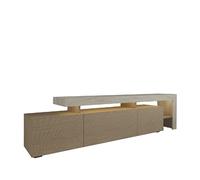 Meuble TV en bois - 192 x 37 x 53 cm - Beige