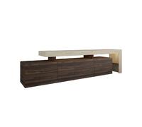 Meuble TV en bois - 192 x 37 x 53 cm - Marron