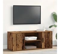 Meuble TV en bois ancien 100x35x40 cm en bois aggloméré G