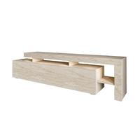 Meuble TV Beliz bois noir 192 x 37 x h53 cm