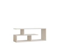 Meuble TV en bois "Cafu" - 100 x 29 x 40 cm - Blanc