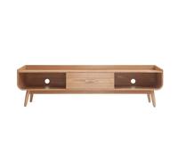 Meuble TV scandinave en bois clair L180 cm HALLEN