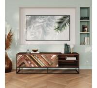 Meuble tv en bois d'acacia et bois recyclé 145 cm - krabi