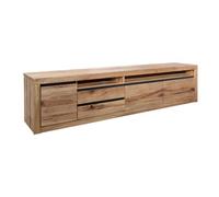MASSIVMOEBEL24.DE Meuble TV Sheesham Brun laqué Mailand #126 | 173x40x48 cm47kgMid Centurymontémassif