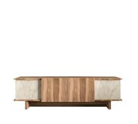 Hanah Home Meuble TV Diana en bois 180 x 33 x 50 cm Travertin