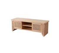 Meuble TV en bois en rotin, armoire de rangement simple pour salon, armoire audiovisuelle à la maison Mobile TV con Centro di Intrattenimento