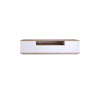 Meuble TV en bois "FR7" - 180 x 44 x 44 cm - Pin atlantiqueBlanc
