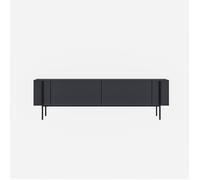 Hanah Home Meuble TV en bois "Herman" 160 x 31 x 45 cm Gris anthracite