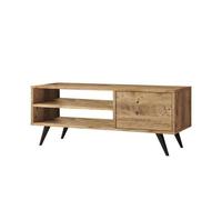 Meuble TV en bois "Imo" - 110 x 40 x 44 cm - Marron