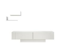 Meuble TV en bois - 150 x 31 x 41 cm - Blanc