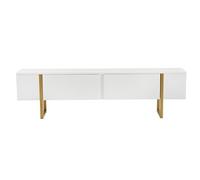 Meuble TV en bois "Serenity" - 180 x 29 x 50 cm - Blanc
