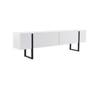 Meuble TV en bois "Serenity" 180 x 30 x 45 cm - Blanc