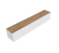 Hanah Home Meuble TV en bois West 150 x 32 x 30 cm Pin atlantique