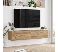Meuble TV - EN.CASA - Lapinlahti - 2 portes - Effet bois de pin
