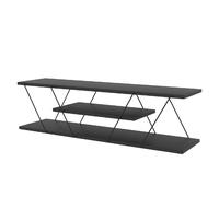 Meuble TV en mélaminé de style Industriel - L.120cm - Gris