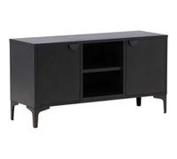 Meuble TV 2 Portes Piring 120cm Noir