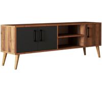 Meuble TV Exxen 1580 Noyer Anthracite 150x 52 x 34