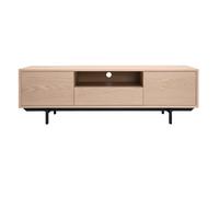 Meuble tv finition bois chêne avec niche ouverte l160 cm manny