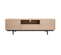 Meuble TV finition bois chêne avec niche ouverte L160 cm MANNY