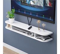 Meuble TV Flottant Étagère Mural - Meuble TV Suspendu - Meuble TV Mural, Étagères De Boîte De Télévision En Bois, Meuble De Télévision À Étagère Murale À Câbles Cachés Flottants ( Color : B , Size : 1