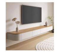 Meuble TV Flottant Meuble TV de Luxe pour Salon Large comptoir Assez d'espace de Rangement Taille maximale pour TV 98(160 * 20 * 24cm)