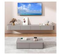 Meuble TV Flottant | Meuble TV Mural | Console De Meuble TV Moderne Pour Niche De Rangement Sous TV Avec Tiroirs, Support De Routeur(160CM)