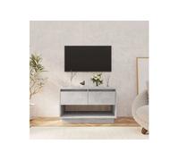vidaXL Meuble TV Gris béton 70x41x44 cm Aggloméré809498
