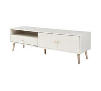 Meuble TV Hallevil 150 x 39 x 45 cm gris clair