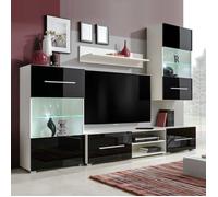 Meuble TV Haut de gamme - Mobilier FR35974M - Noir - Mat - Porte(s)