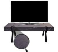 Meuble TV HWC-L54, Table de télévision Lowboard TV-Tisch, métal 42x120x40cm aspect marbre gris