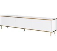 Meuble TV Imaj blanc or 180 x 35 x h45,2 cm