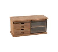 Meuble TV industriel 100x39,5x45,5 cm en bois et métal - HUSTRIO