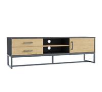 Concept Usine Meuble TV industriel Detroit 160 cm avec rangements