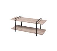 - Meuble TV industriel en bois et métal Dock - L. 120 x H. 55 cm - Noir - Dock