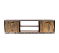 Meuble TV industriel en bois manguier massif L178 cm INDUSTRIA