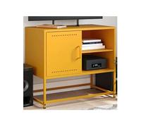 vidaXL Meuble TV jaune moutarde 68x39x60,5 cm acier, support TV, buffet TV, meuble multimédia, banc TV, armoire hifi, centre 846521 Jaune G