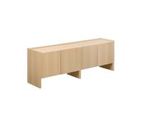 Atmosphera - Meuble TV John rectangulaire 39,5x171cm 4 Portes Beige