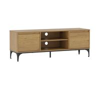 Meuble TV Kistiandi 140 x 40 x 50 cm effet chêne foncé