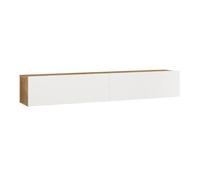 Meuble TV lapinlahti à 2 portes 29,5 x 180 x 31,5 cm effet chêne rustique