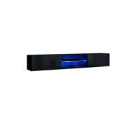 Paris Prix Meuble TV Switch III – Design LED 180 cm – Noir
