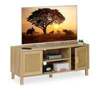 Meuble TV Lowboard Table TV Sous-meuble Meuble bas salon Console en rotin