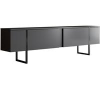 Meuble TV Luxe - Anthracite, Noir 180 x 30 x 50