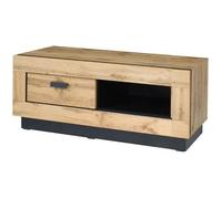 Meuble tv MALAGA petit modèle. Idéal pour votre salon. Look moderne et tendance type industriel bois et métal.