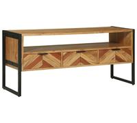 Meuble TV Marron 100 x 35 x 50 cm Bois d'Acacia Massif